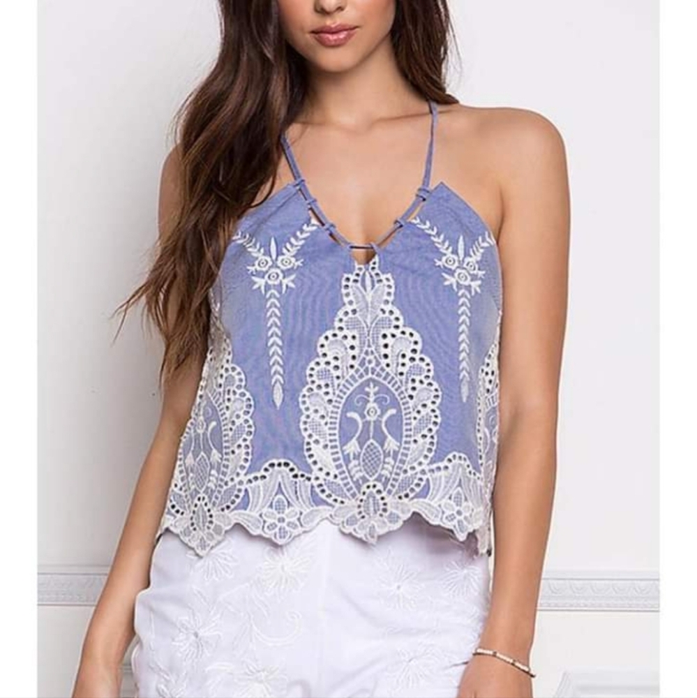 LOVE CULTURE Tops Light Blue